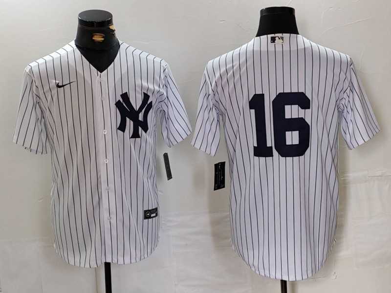 Mens New York Yankees #16 Whitey Ford White Cool Base Jersey